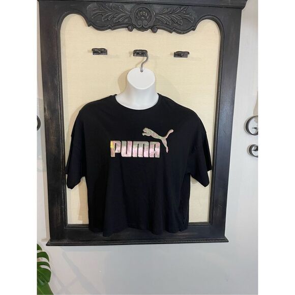 Puma Black Crop Top - XL NWT - Picture 9 of 9